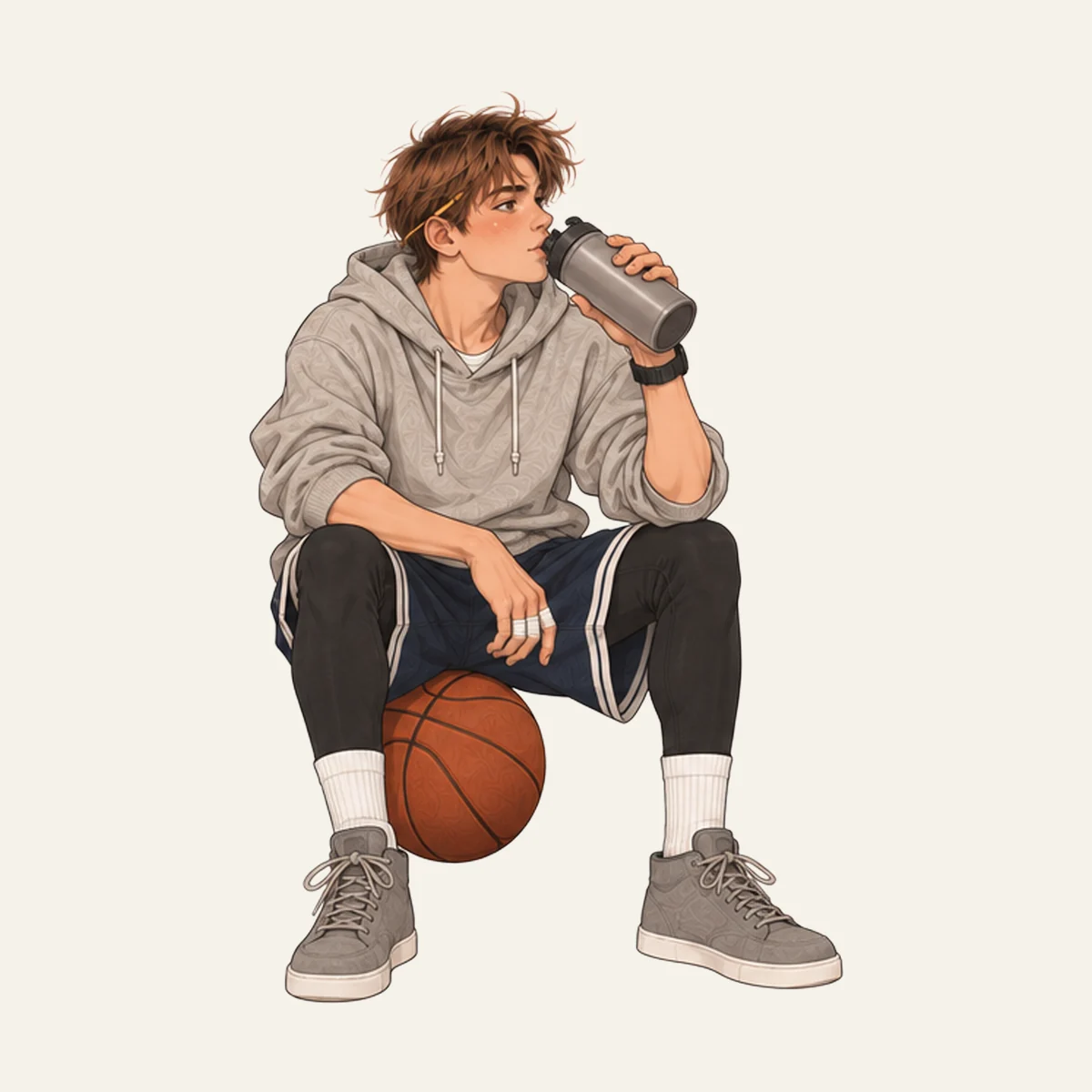 Leo: After practice. Water first, then talk.