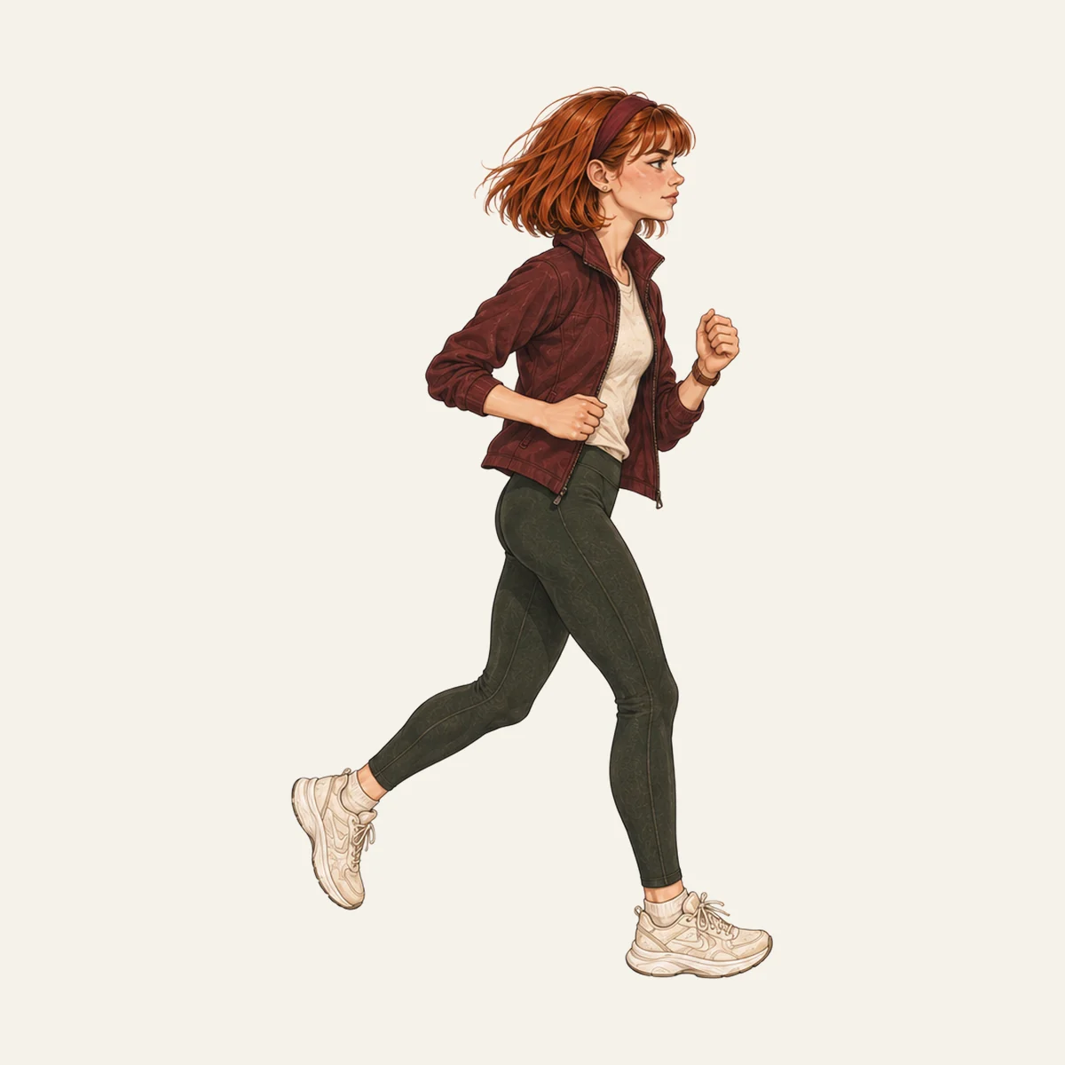 Nora: Three kilometres, until my head goes quiet