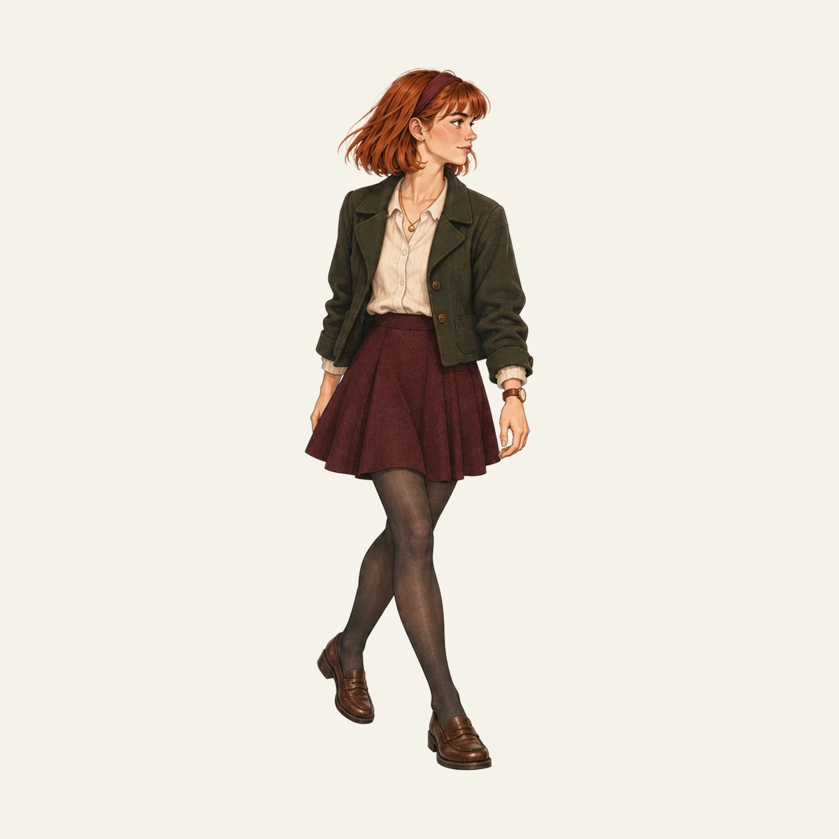 Nora: Grandma's birthday, skirt mandatory