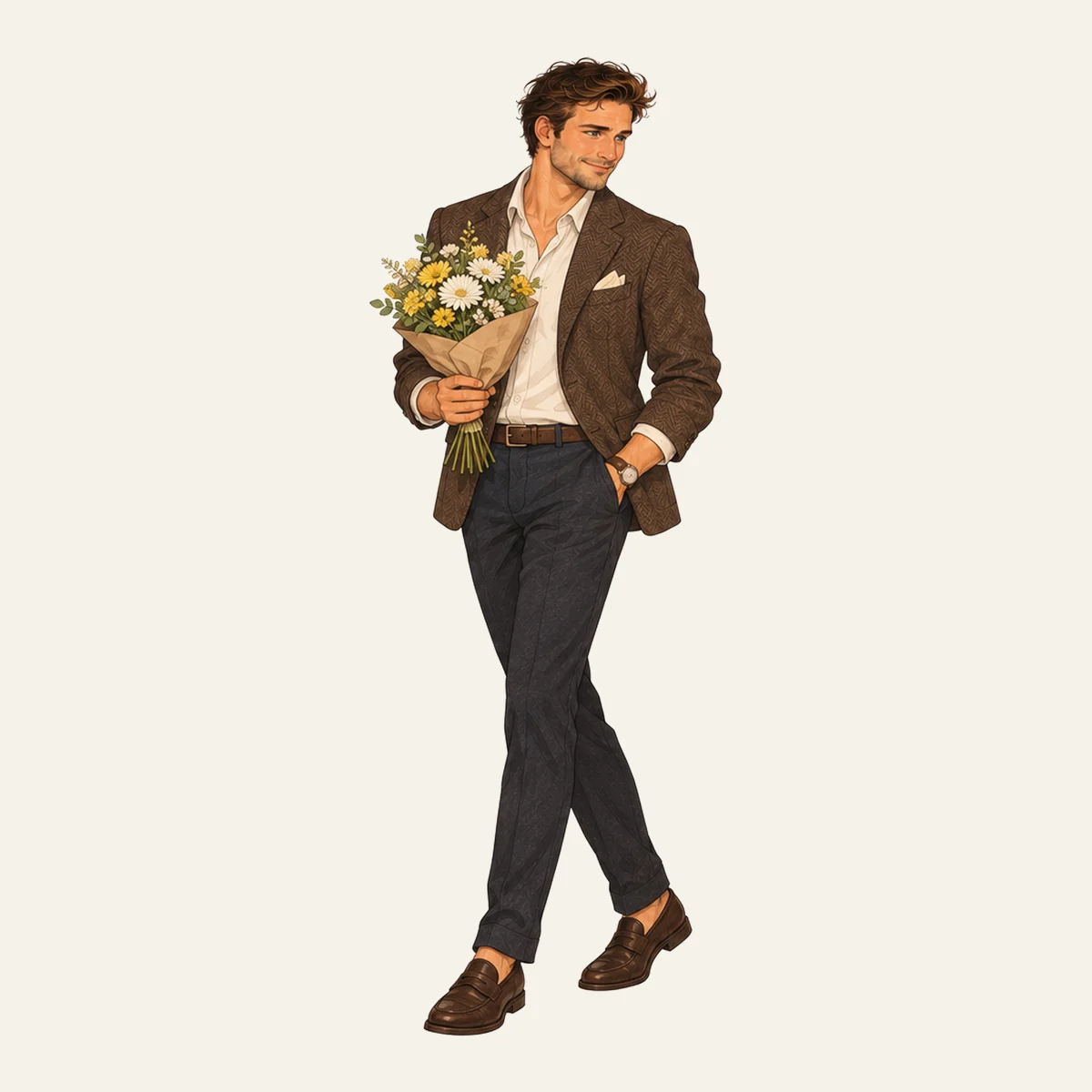 Sam: Flowers on a Tuesday. No reason.